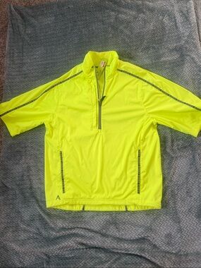 Antigua Neon Yellow Performance Half-Zip Pullover
